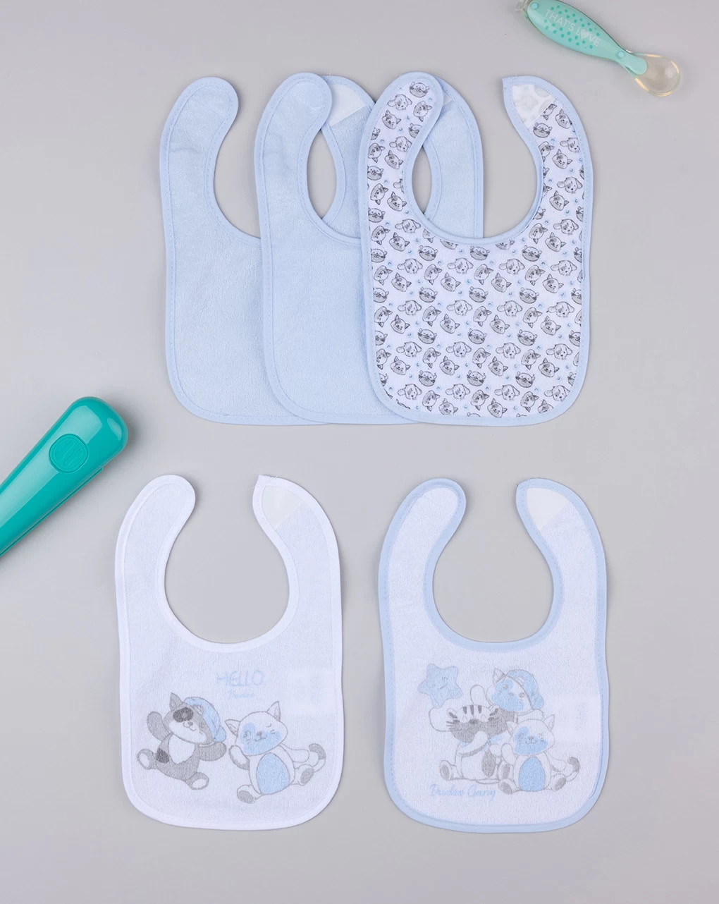 Pack 5 Bavaglini Plastificati