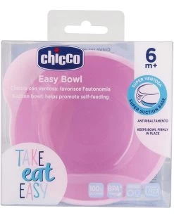 Ciotola Silicone Con Ventosa 6m+ Rosa