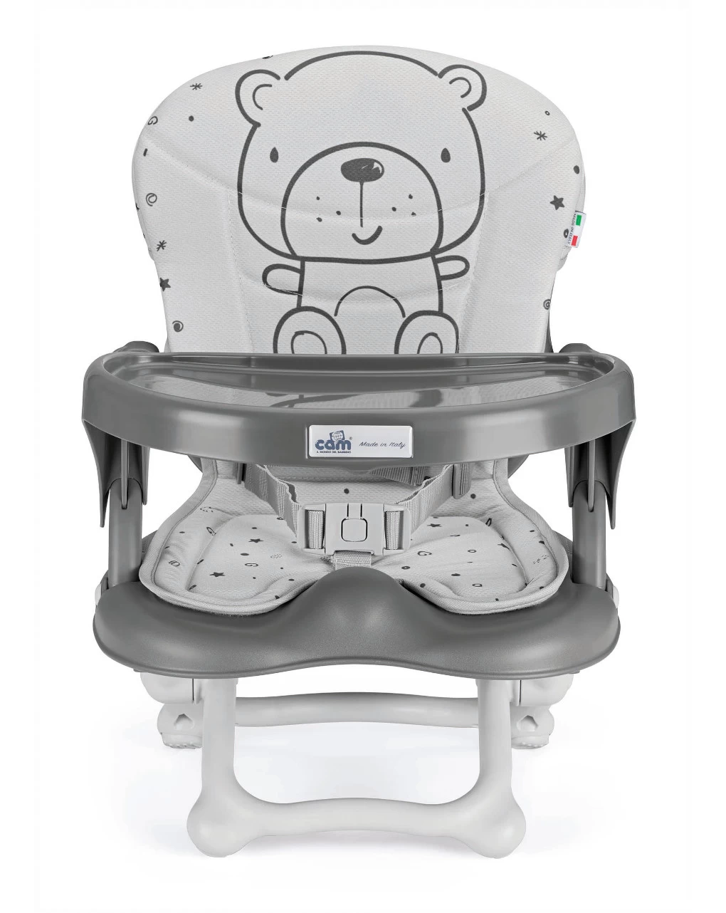 Rialzo Da Sedia Smarty Pop Con Imbottitura Teddy Grigio 2023 - Cam - immagine 3