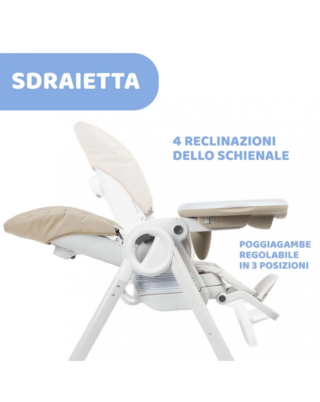 Seggiolone Chicco Polly Progres5 Clouds - immagine 2