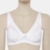 Reggiseno Allattamento Cotone Lycra Bianco Coppa D