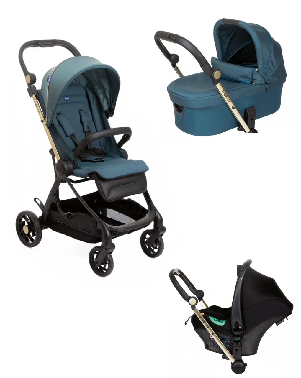 Trio Chicco One4ever Green Gem