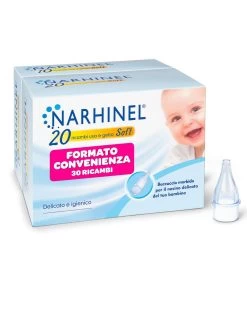 Narhinel - Ricambi Per Aspiratore Nasale Soft - 20+10 Pezzi