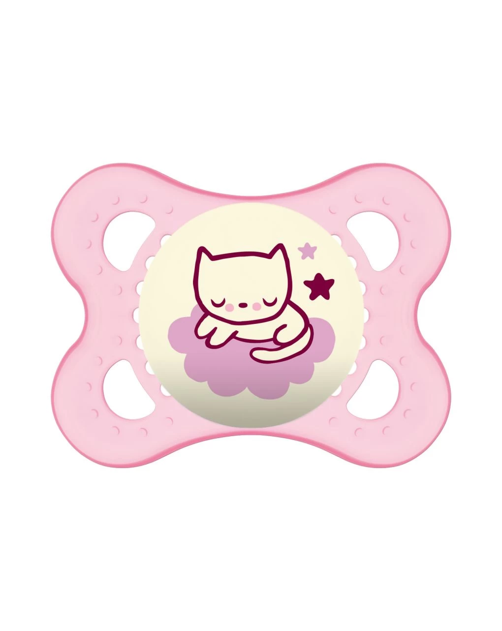 Succhietti Original Night 2-6m Caucciù Conf. Doppia Bianco/rosa - immagine 2