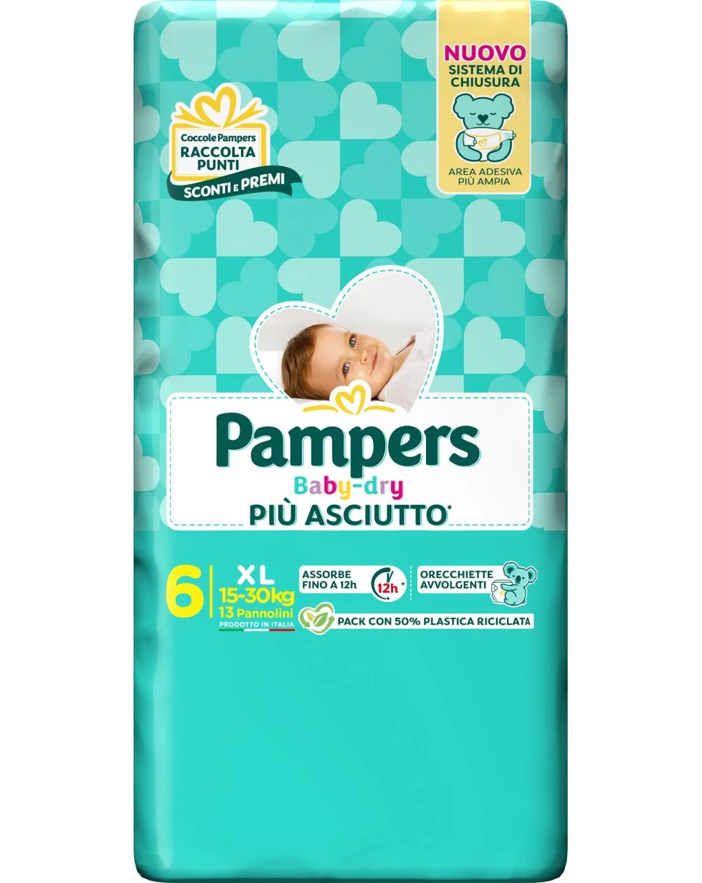Pampers baby Dry tg.6 Xl 15-30 Kg - 13 pz