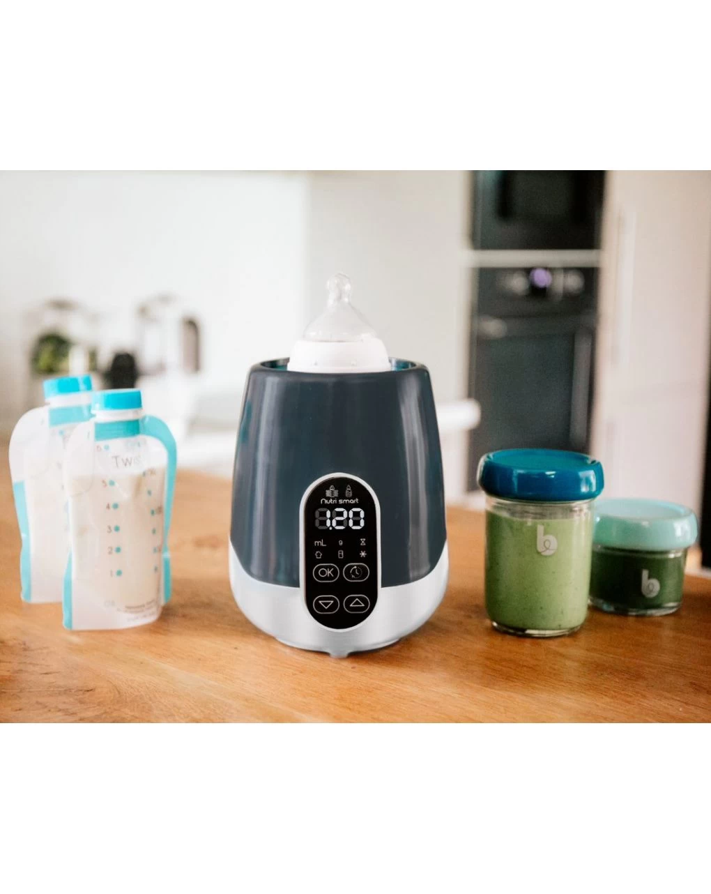 Nutrismart Scaldabiberon Digitale Casa Auto (bagnomaria/vapore) - immagine 2