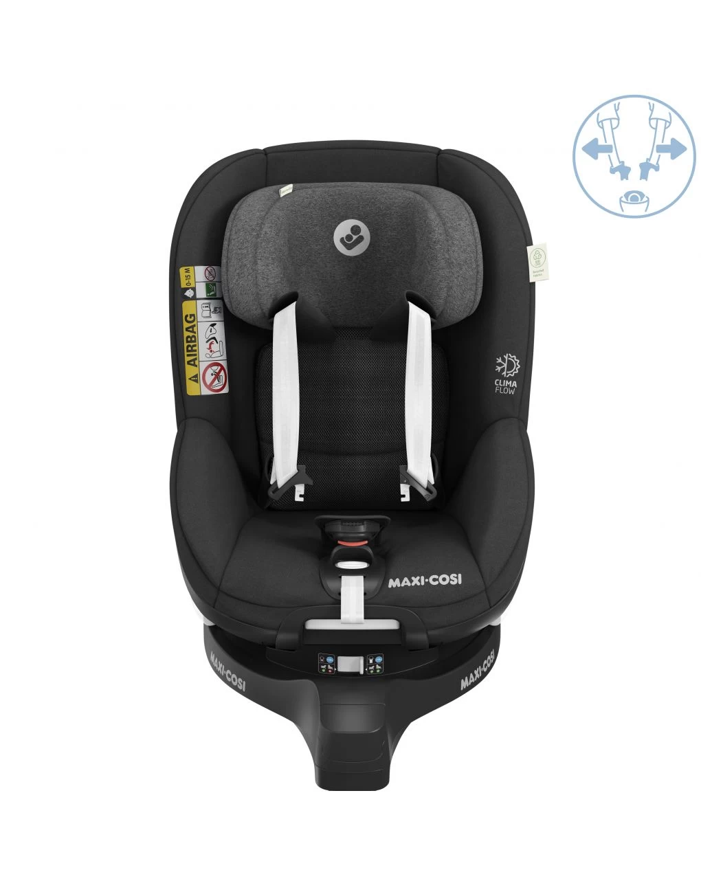 Seggiolino Auto Mica Pro Eco I-size Authentic Black (40-105 Cm) - Maxi-cosi