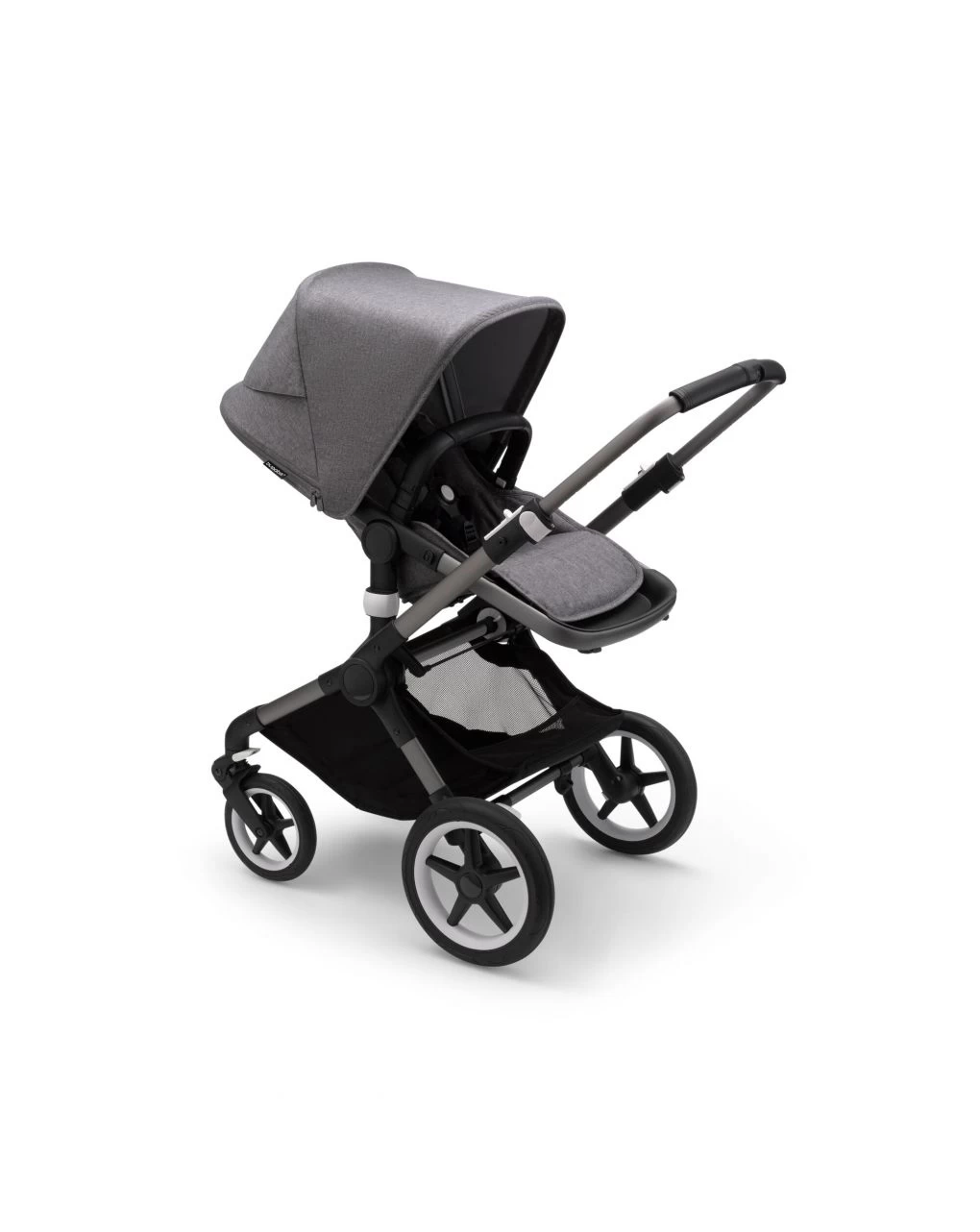 Bugaboo Fox 3 Navicella E Passeggino Telaio Graphite, Tessuti E Cappottina Grey Melange - immagine 4