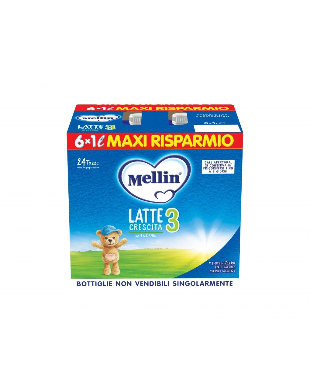 Mellin - Latte Mellin Crescita 3 Liquido 6x1l
