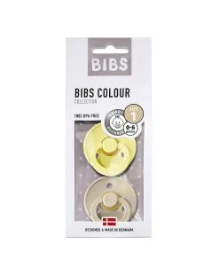 Set 2 Ciucci Tettarella Tonda In Gomma Naturale 6/18 Mesi - Colore Sunshine E Sabbia - Bibs