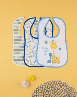 Pack 3 Bavaglini Grandi In Spugna Plastificati