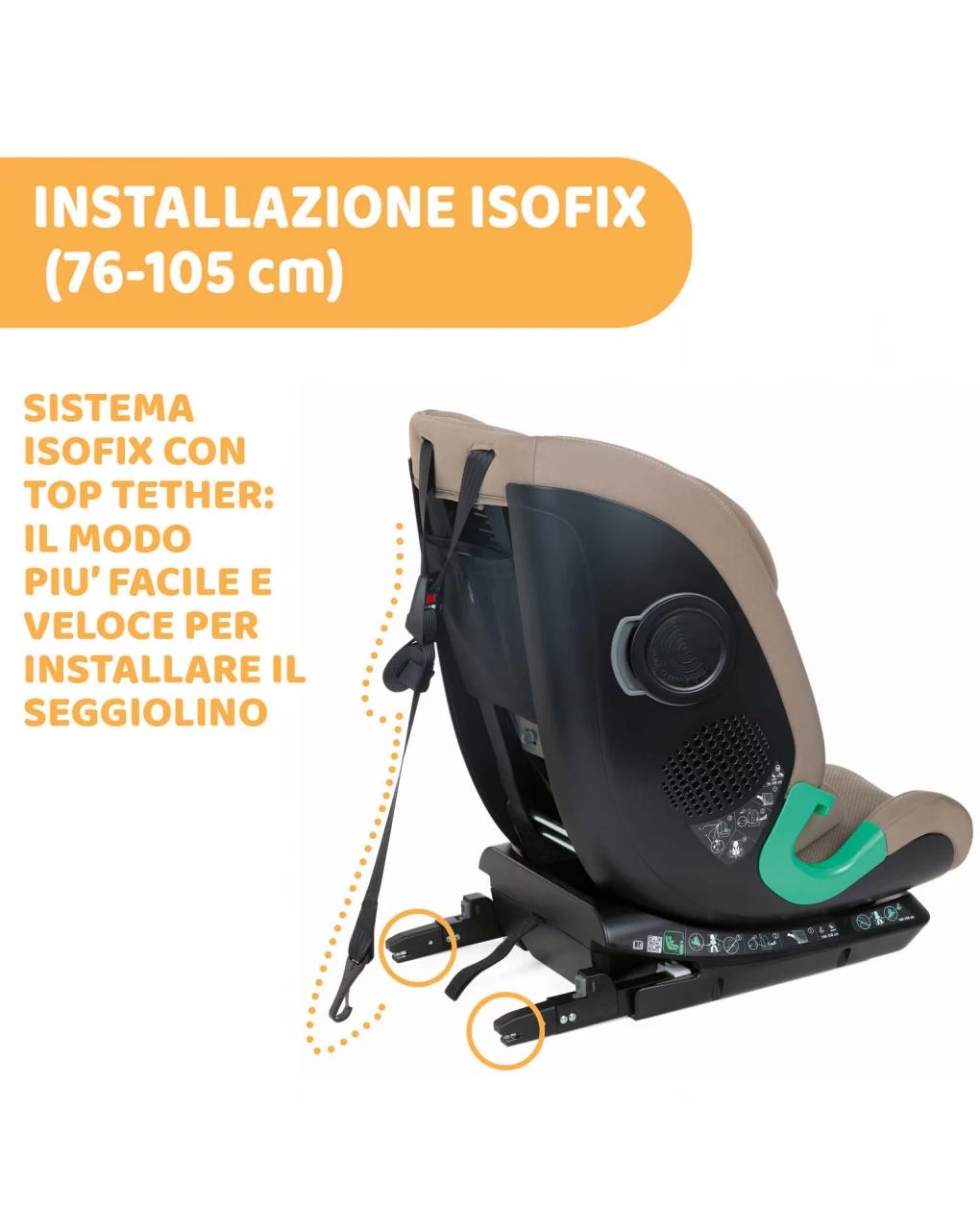 Chicco My Seat I-size Desert Taupe 76-150 Cm - immagine 2
