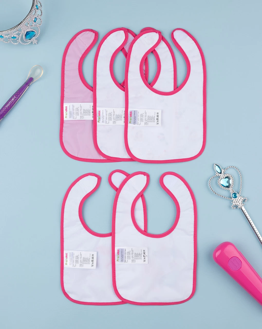 Pack 5 Bavaglini Spugna Bimba - immagine 2