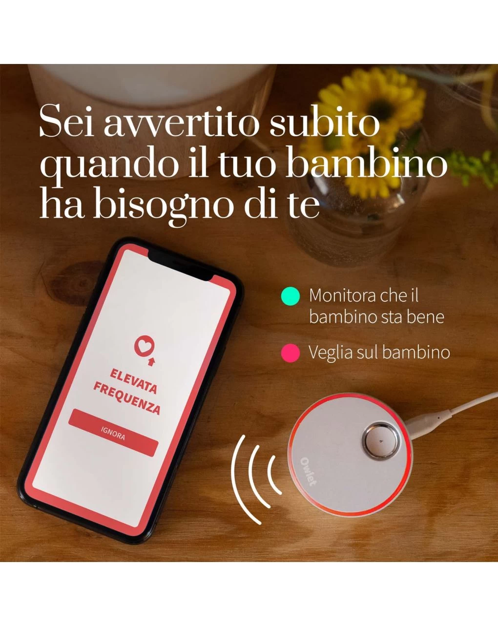 Smart Sock 3 Rosa Antico - Owlet - immagine 3