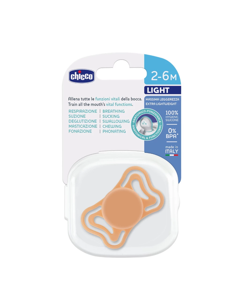 Succhietto Light Sunset Colors In Silicone 2-6m 1pz - Chicco - immagine 5