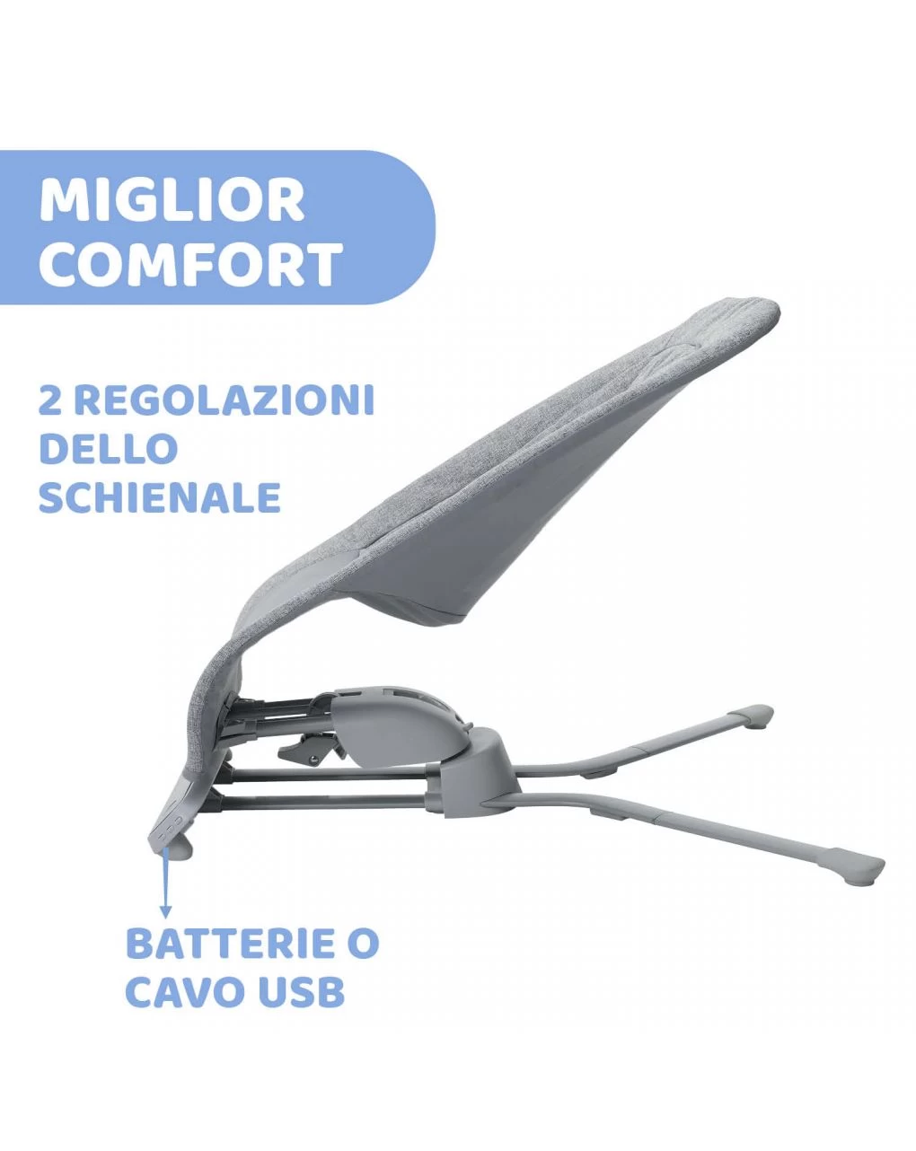 Sdraietta Rhythm'n'sound Ash Grey - Chicco - immagine 4