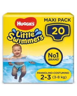 Huggies – Little Swimmers Pacco Doppio Tg. 2-3 (20 Pannolini)