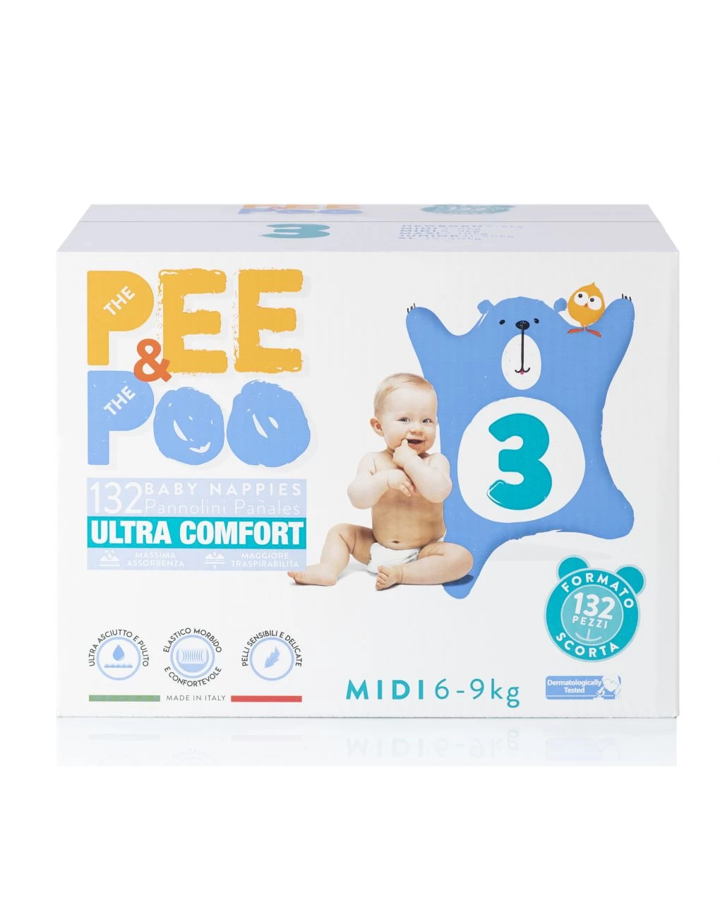 Pee&poo - Jumbo Midi Tg3 132pz