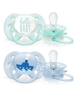 Philips Avent 2 Succhietti Ultra Soft 0-6m Hello