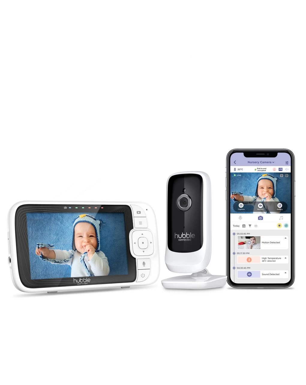 Video Monitor Hubble Nursery Pal Link Premium 5" - Hubble Connected - immagine 11
