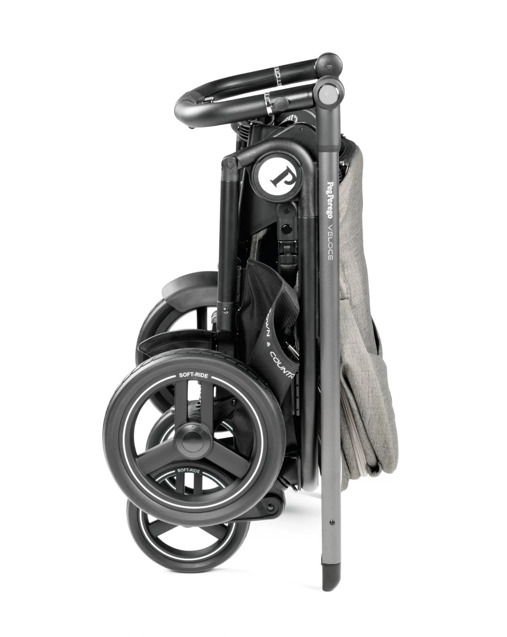 Trio Veloce Tc Slk Con Culla Grande City Grey - Peg Perego - immagine 6