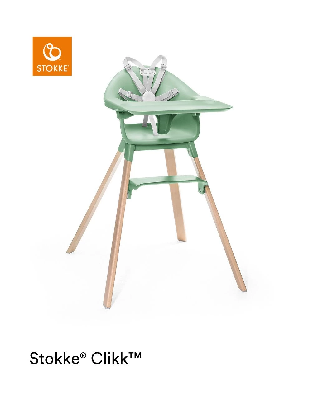 Stokke® Clikk™ High Chair - Clover Green - immagine 2