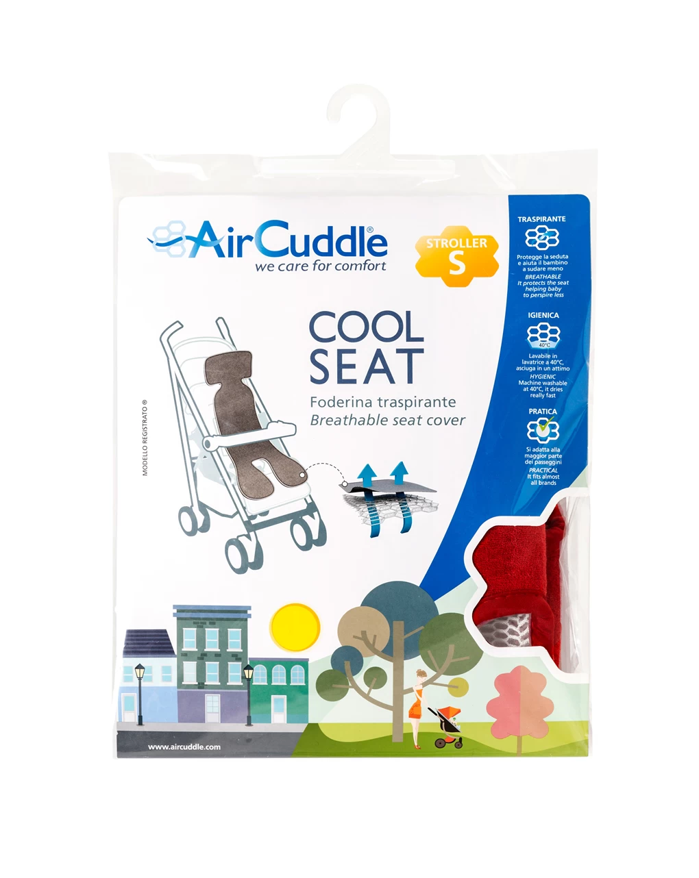 Foderina Universale Per Passeggino Colore Rosso - immagine 4