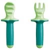 Mam Dipper Set, Set Posate Con Forchetta E Cucchiaio, 6+ Mesi, Neutro