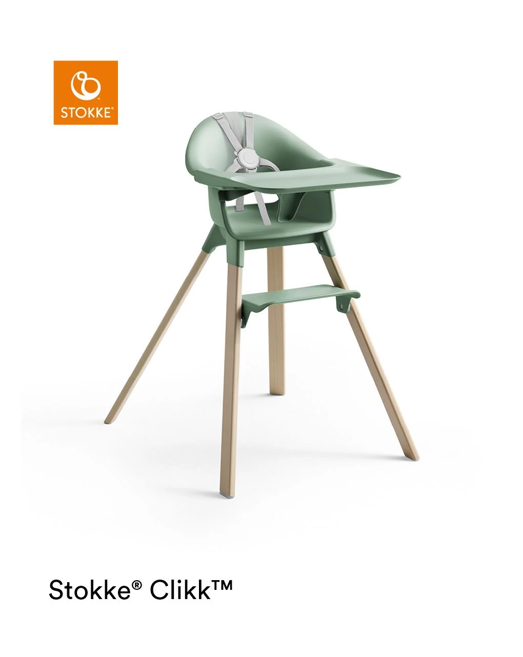Stokke® Clikk™ High Chair - Clover Green - immagine 3