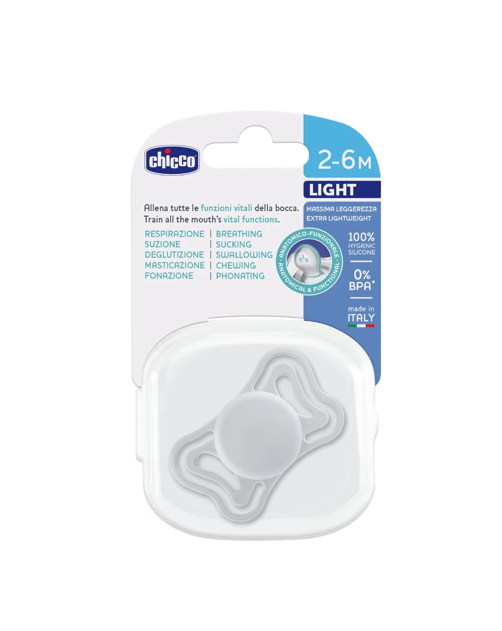 Succhietto Light Sunset Colors In Silicone 2-6m 1pz - Chicco - immagine 6