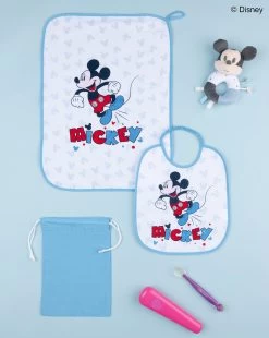 Set Asilo Bimbo "mickey Mouse" Azzurro