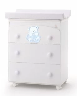 Cassettiera Fasciatoio My Teddy Azzurro