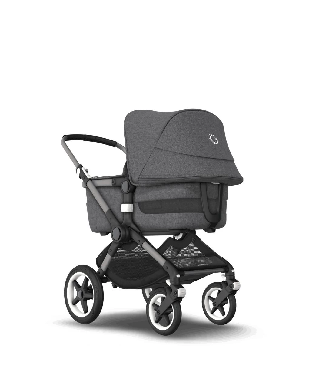 Bugaboo Fox 3 Navicella E Passeggino Telaio Graphite, Tessuti E Cappottina Grey Melange - immagine 3
