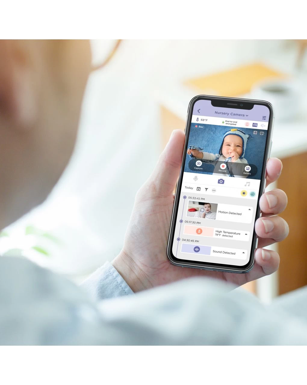 Video Monitor Hubble Nursery Pal Link Premium 5" - Hubble Connected - immagine 6