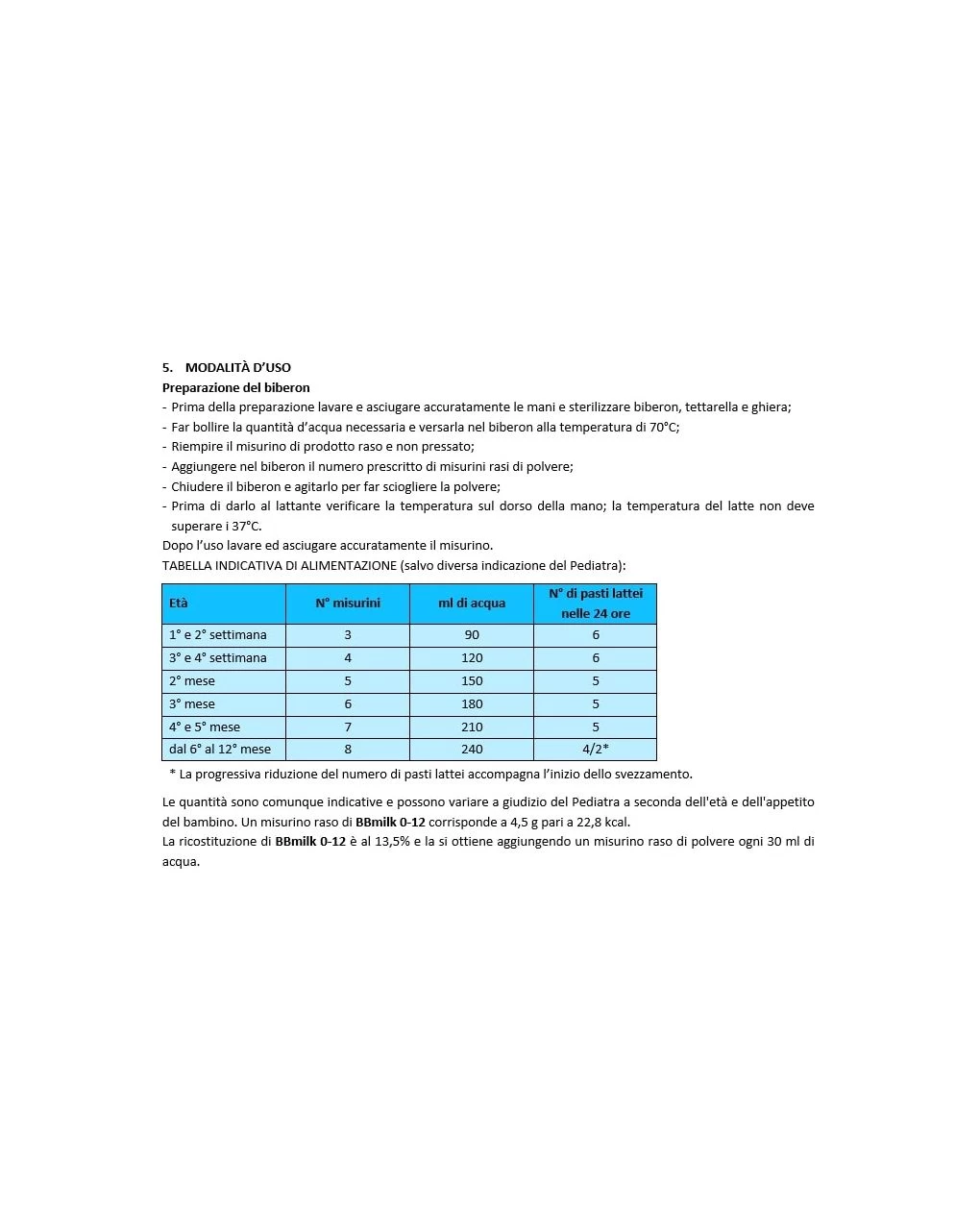 Buona - Latte Bbmilk 0/12 Mesi Bio Polvere 800g - immagine 5