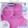 Piatto Silicone A Scomparti Con Ventosa 12 Mesi + Rosa